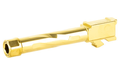 Zaffiri Precision Pistol Barrel  Threaded 1/2x28  9MM  4.02"  TiN Finish  Gold  For Glock 19 Gen 1-5 ZP19BTG