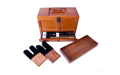 DAC GunMaster Tool Box Maintenance Kit  Universal Gun Cleaning  Wood Box  17 Pieces TBX736-1