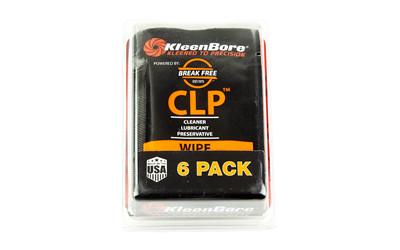 Kleen-Bore CLP Wipe  Powered By Break Free  Cleaning Wipes  6 Pack KB-BF-6PK