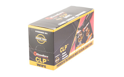 Kleen-Bore CLP Wipe  Powered By Break Free  Cleaning Wipes  50 Per Pack KB-BF-CASE