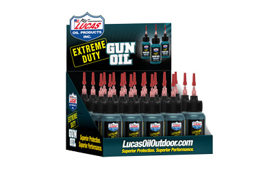 Lucas Oil Extreme Duty  Liquid Gun Oil  1oz  20/Pack  Plastic  Includes Counter Top Display 10875-20