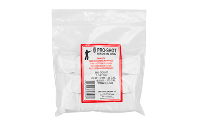 Pro-Shot Products Patches  .22-.270 Cal 11/8-500