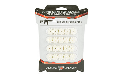 Real Avid Star Chamber  Cleaning Pads  Fits AR15  Wool Pads  20 Per Pack  Precision Cut AVAR15CP