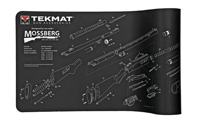 TekMat Mossberg Shotgun Mat  12"x36"  Black  Includes Small Microfiber TekTowel  Packed In Tube TEK-R36-MOSSBERG
