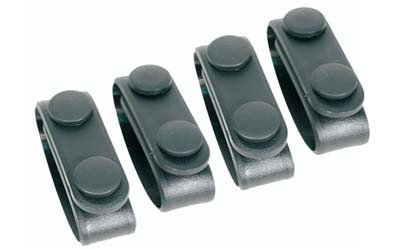BLACKHAWK Molded Belt Keeper  4 Pack  Plain Finish  Black 44B300BK