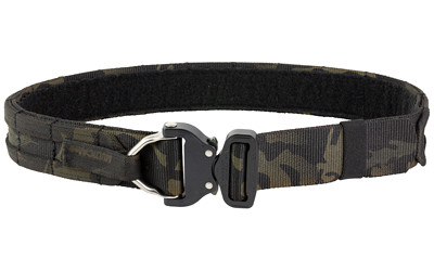 Eagle Industries Small  MultiCam Black  Operator Gun Belt  Cobra Buckle closure with built-in D-Ring attachment R-OGB-CBD-MS-S-BCCA