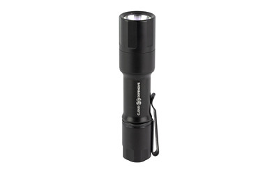 Cloud Defensive MCH  Mission Configurable Handheld  High Candela  Flashlight  Accepts 18650 and CR123A Batteries  1100 Lumens  Single Output  Aluminum  Anodized Finish  Black  Includes 18650 Battery  Charging and Pocket Clip MCH 2.0-HC-DF-P-650 BLK