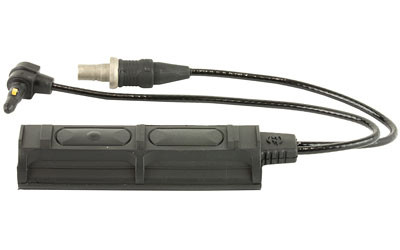 Surefire Remote Dual Switch for Weaponlights  ATPIAL Laser Device  7" Cable  Fits  Millennium Universal  Classic Universal  Scout Light  and X-Series with XT Socket  Momentary-On Pressure Pad and Constant-On Press Switch  2 Plugs  Black SR07-D-IT