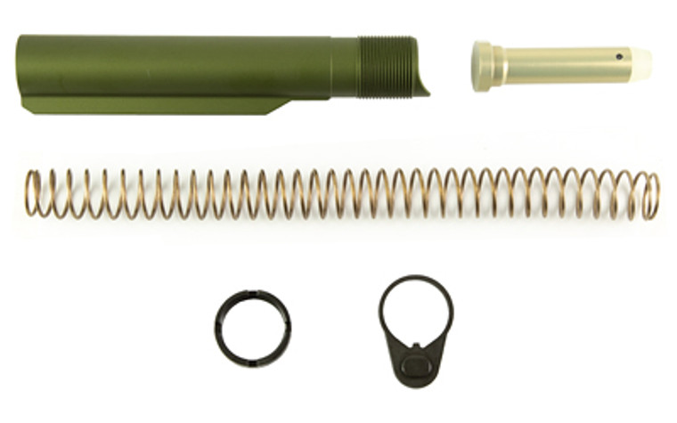 Aero Precision Enhanced Carbine Buffer Kit  Buffer Tube Complete Assembly  Anodized Finish  Olive Drab Green  Fits AR15 APRH101462C