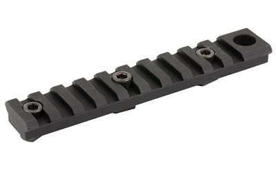 Arisaka Defense Rail Slider  Picatinny Rail M-Lok  3 Slot  Fits M-LOK  Integrated QD Mount  Anodized Finish  Black RS-RAIL-3M