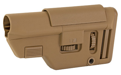 B5 Systems Collapsible Precision Stock  Coyote Brown  Medium Length Cheek Riser CPS-1306