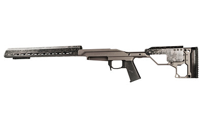 Christensen Arms Modern Precision Rifle Chassis  Tungsten Cerakote  Fits Remington 700 Short Action  14" M-Lok Forend 810-00001-21