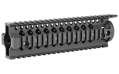 Daniel Defense Omega Rail  9.0"  Fits Mid-Length Length  AR Rifles  2 Piece Drop-In Free Float Rail System  Black 01-005-10002
