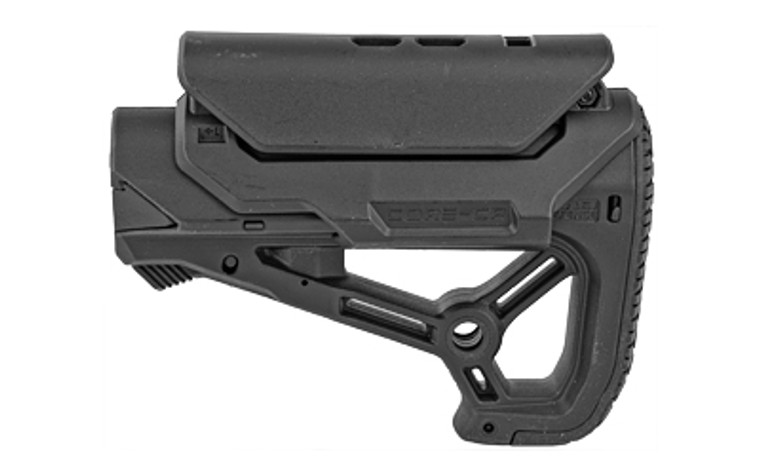 F.A.B. Defense GCCP  AR-15 Buttstock  Small and Compact Design  Cheek Rest Included  Fits Mil-Spec And Commercial Tubes  Black FX-GLCORESCP F.A.B. Defense GCCP  AR-15 Buttstock  Small and Compact Design  Cheek Rest Included  Fits Mil-Spec And Commercial Tubes  Black FX-GLCORESCP