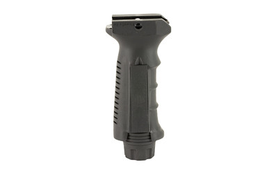 Leapers  Inc. - UTG Vertical Foregrip  Ergonomic Finger Grooves  Ambidextrous  Picatinny  Black Finish RB-FGRP168B