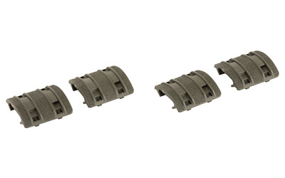 Magpul Industries XTM Enhanced Rail Panel  Fits Picatinny Rail  4 Two Piece Panels  Polymer Construction  Olive Drab Green MAG510-ODG