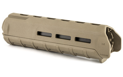 Magpul Industries MOE M-LOK Handguard  Fits AR-15  Mid Length  Polymer Construction  Features M-LOK Slots  Flat Dark Earth MAG426-FDE