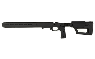 Magpul Industries Pro 700 Lite Chassis  Fits Remington 700 Short Action  Matte Finish  Black  Fits Most Short Action AICS Pattern Magazines  Ambidextrous  Billet Aluminum Bedding Block MAG1199-BLK