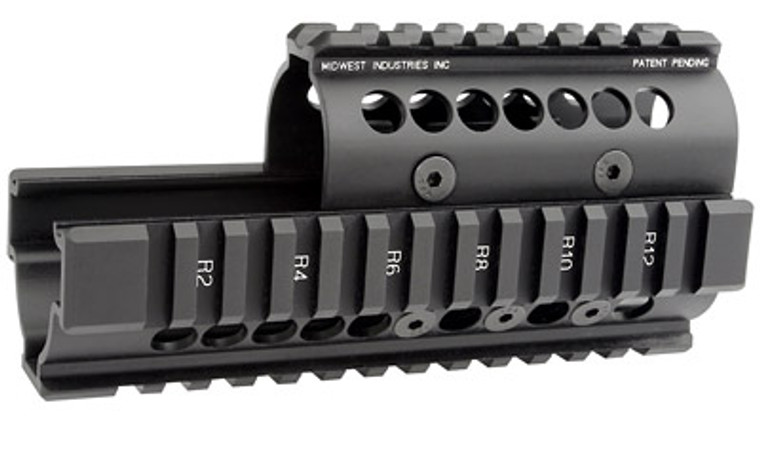 Midwest Industries Universal AK47/74 Handguard With Standard Topcover  Black MI-AK