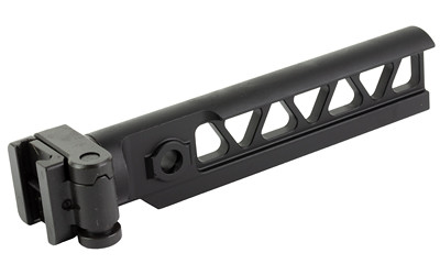 Midwest Industries Alpha M4 Beam Side Folder  Compatible with Mil Spec AR15 Stocks  Fits AK47 and Other Firearms that Include a 1913 Stock Adapter  Anodized Finish  Black MI-ALPHA-M4BSF