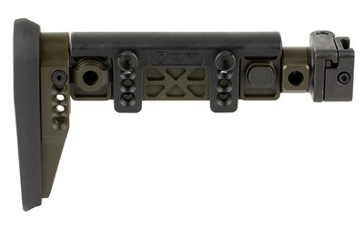 Midwest Industries Alpha Side Folding Stock  Fits AK47 and Other Firearms with 1913 Picatinny Stock Adapter  Matte Finish  Olive Drab Green MI-AK-ALPHA-FS-ODG