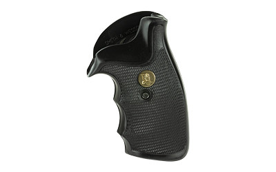 Pachmayr Grip  Gripper  Fits S&W K/L Frame Round Butt with Finger Grooves  Black 3266