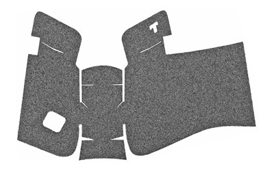 TALON Grips Inc Granulate  Grip  Adhesive Grip  Fits Glock Gen5 MOS (No Backstrap) 19  23  25  32  38 Gen5 (No Backstrap)  Black 382G