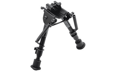 TRUGLO TAC POD Adjustable Bipod  Fixed  Adaptor  Fits Sling Swivel Stud or Picatinny Rail  6"-9"  Black TG-TG8901S
