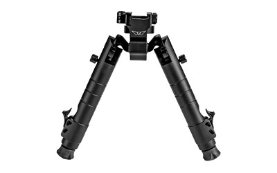 Warne Skyline Precision Bipod  Black Finish  Fits Picatinny or Weaver Rail  5 Position Leg Rotation  6.9"-9.1" 7901M