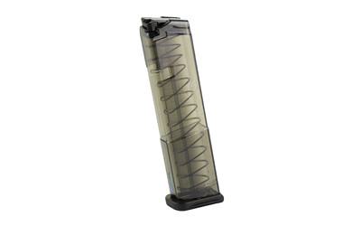 Elite Tactical Systems Group Magazine  9MM  12 Rounds  For Glock 43  Carbon Smoke SMK-GLK-43-12