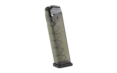 Elite Tactical Systems Group Magazine  9MM  22 Rounds  For Glock 17/19/26  Carbon Smoke SMK-GLK-9-22