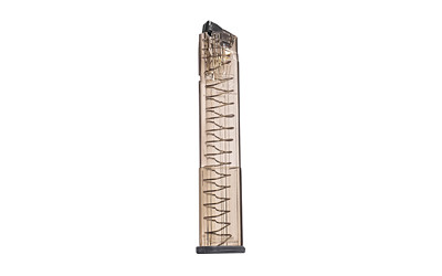 Elite Tactical Systems Group OMEGA Magazine  9MM  30 Rounds  For Sig P320  Hardened Steel Feedlips  Polymer  Clear OMG-SG9-320-30