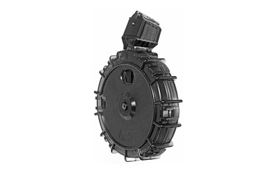 ProMag Industries Drum Magazine  22LR  55 Rounds  Fits Ruger 10/22  Polymer  Translucent Smoke RUG-A28