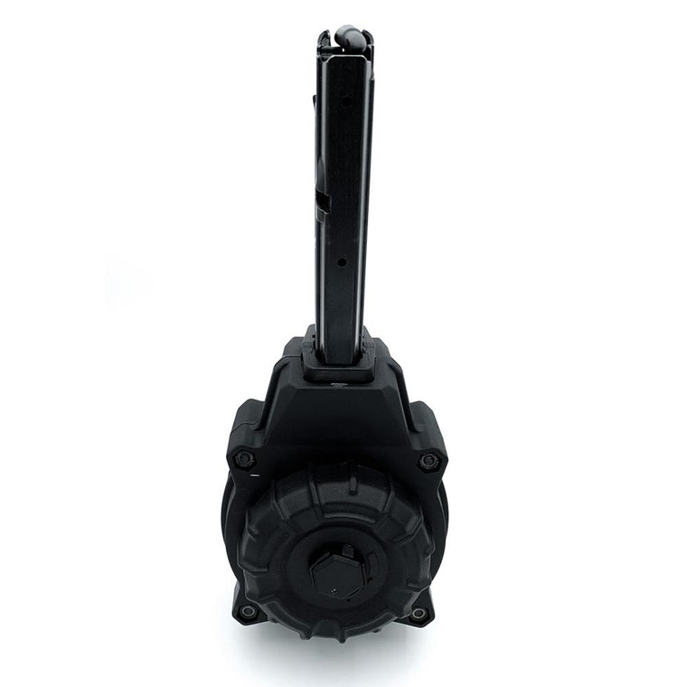 ProMag Industries Magazine  5.7X28MM  55 Round Drum  Fits FN Five Seven IOM/USG Pistol  Polymer  Black DRM-A76