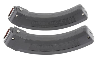 Ruger Magazine  BX-25  22LR  25 Rounds  Fits 10/22 Rifles  2-Pack  Black Polymer 90548
