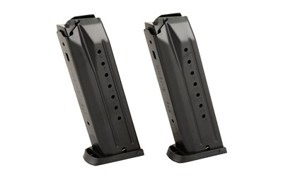 Ruger Magazine  9MM  17 Rounds  Fits SR9 9C & 9E  Steel  Blued Finish  2 Pack 90449