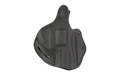 1791 Gunleather Thumb Break Revolver Holster  Outside Waistband Holster  Size 4.3  L Frame  Fits Colt Python .357/.38 or Smith & Wesson 686 Plus  Steer Hide  Stealth Black  Right Hand RVHX-4.3-SBL-R