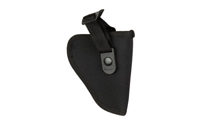 Allen Company Cortez  Outside Waistband Holster  Fits Small/Medium Revolvers with a 2"-3" Barrel  Nylon Construction  Snap Closure  Matte Finish  Black  Right Hand 44800