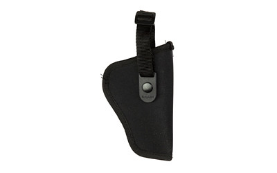 Allen Company Cortez  Outside Waistband Holster  Fits Medium Frame Semi-Auto's with 3-4" Barrels  Nylon Construction  Snap Closure  Matte Finish  Black  Right Hand 44801