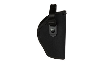 Allen Company Cortez  Outside Waistband Holster  Fits Large Autos with 3.5"-4.5" Barrels  Nylon Construction  Snap Closure  Matte Finish  Black  Right Hand 44807