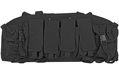 BLACKHAWK Commando Chest Harness  4 Magazine Pouches  Black 55CO00BK