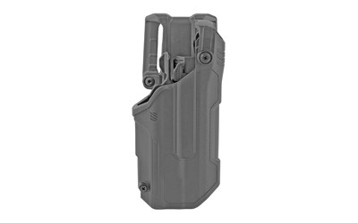 BLACKHAWK T-Series L3D  Duty Holster  Right Hand  Black Finish  Fits Glock 21 With TLR1/TLR2  Includes Jacket Slot Belt Loop 44N613BKR