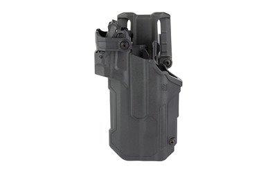 BLACKHAWK T-Series L3D RDS  Duty Holster  Left Hand  Black Finish  Fits Sig P320/P250 With TLR1/TLR2  Includes Jacket Slot Belt Loop 44ND61BKL