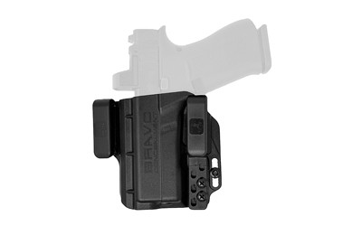 Bravo Concealment Torsion  Inside Waistband Holster  Waistband Clips  Fits Glock 43/43X/43X MOS  Matte Finish  Black  Polymer Construction  Left Hand BC20-1006