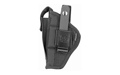 Bulldog Cases Fusion Belt Holster  Fits Medium/Large Frame Auto  Ambidextrous  Black FSN-7