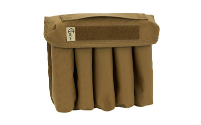 Cole-TAC Can Caddy  Standard Size  500 Denier Nylon  9.25"x10.5"x2.5"  Coyote Brown  5 Slots for Suppressor Storage CD102
