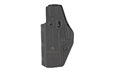 Crucial Concealment Covert IWB  Inside Waistband Holster  Ambidextrous  Kydex  Black  Fits S&W Shield EZ 9/380 1159