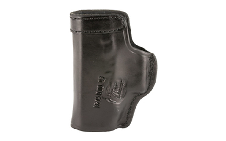 Don Hume H715-M Clip-On Holster  Inside the Pant  Fits Glock 43/43X  Right Hand  Black Leather J169191R