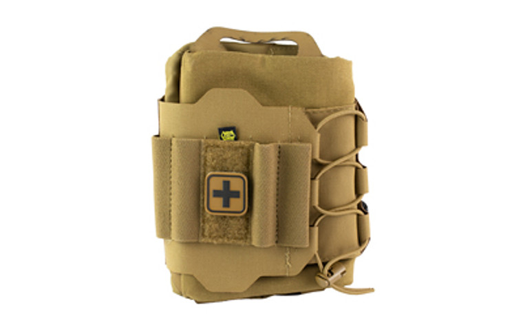 High Speed Gear ReFlex IFAK System  Compatible with MOLLE and Belts 1.5"-2.5"  Nylon Construction  Coyote Brown  Medical Items Not Included 12RX00CB