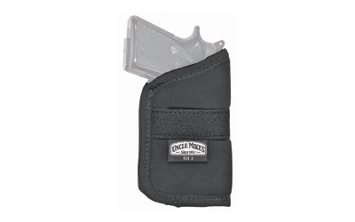 Uncle Mike's Inside Pocket Holster  Size 2  Fits Most 380  Ambidextrous  Black 87442